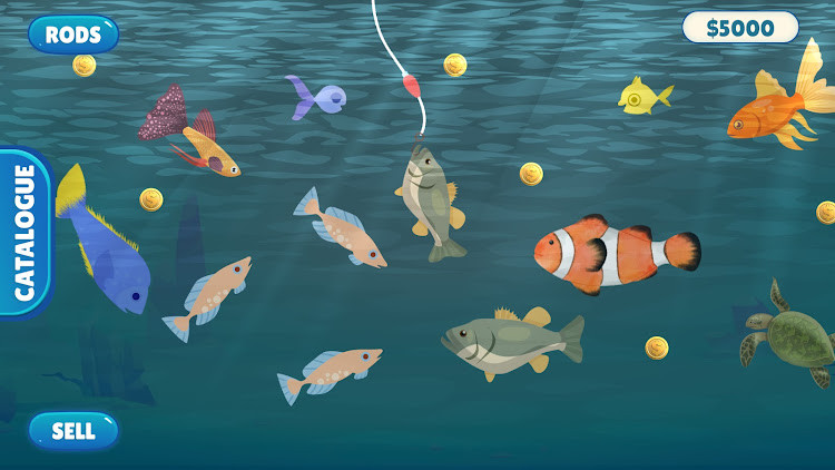 #2. Fish Catching - Cat Fish Game (Android) By: GamesCraft Studio