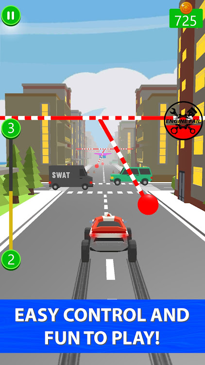 #3. Block on Highway Race (Android) By: GameEnix - Monster Truck Racing,Action Games