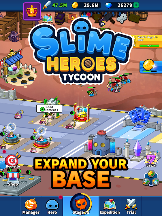 #9. Slime Heroes Tycoon: Idle Game (Android) By: Casual Labo