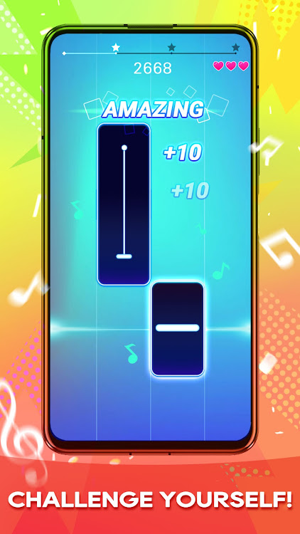 #5. Piano Music Heart: Pop Tiles (Android) By: CodiPlayer