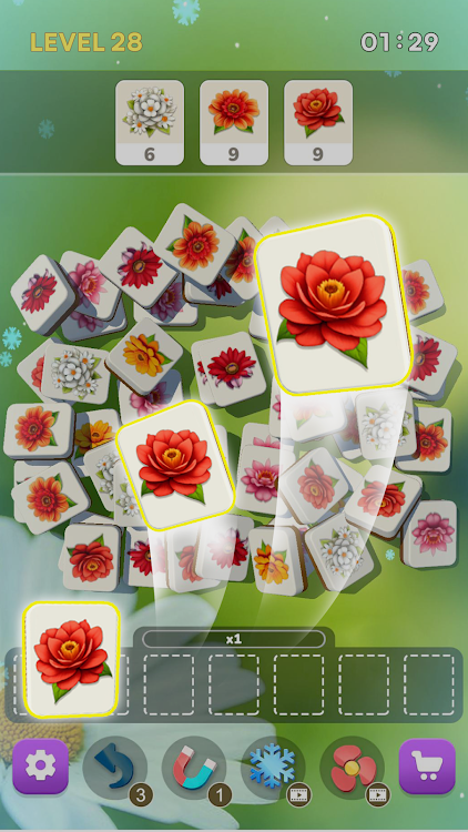 #5. Blossom Tile 3D: Triple Match (Android) By: Sonatgame