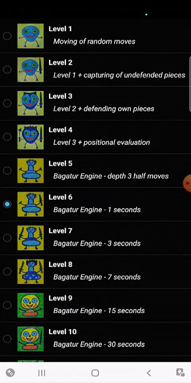 #8. Bagatur Chess Engine (Android) By: Metatrans Apps