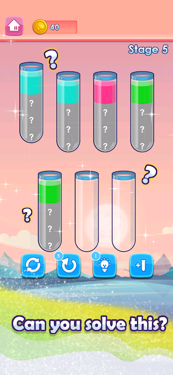 #2. Fun Water Sorting (Android) By: Vnstart LLC