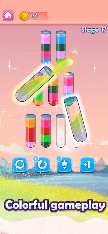 #4. Fun Water Sorting (Android) By: Vnstart LLC