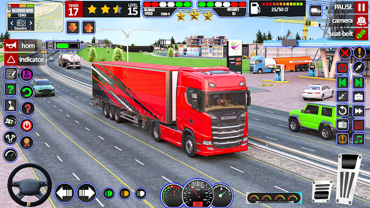 #7. Real Truck Driving Truck Game (Android) By: Gamers DEN