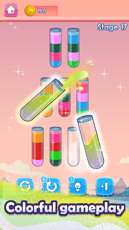 #10. Fun Water Sorting (Android) By: Vnstart LLC