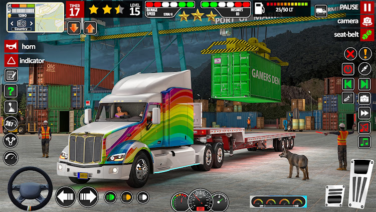 #8. Real Truck Driving Truck Game (Android) By: Gamers DEN