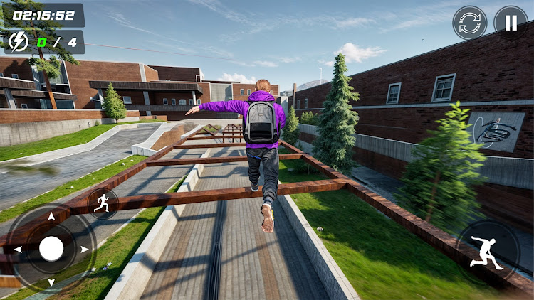 #2. Going Up Rooftop Parkour Games (Android) By: Clever Crabs