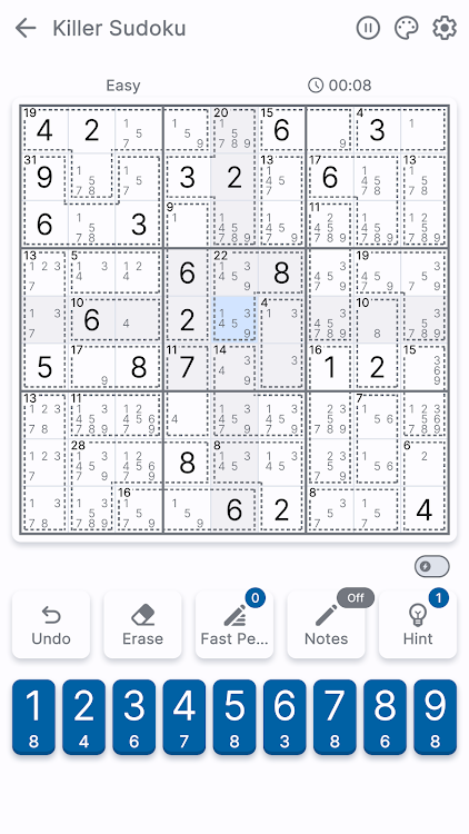 #2. Killer Sudoku (Android) By: Brainbete