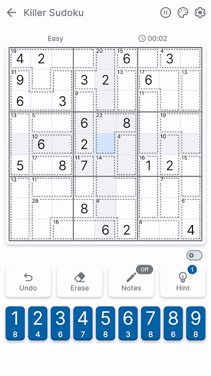 #7. Killer Sudoku (Android) By: Brainbete