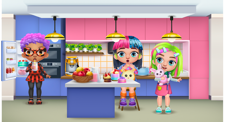 #3. Beauty salon: Girl hairstyles (Android) By: Hippo Kids Games