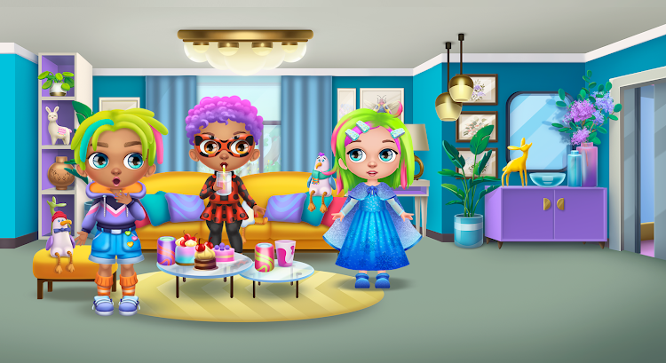 #4. Beauty salon: Girl hairstyles (Android) By: Hippo Kids Games