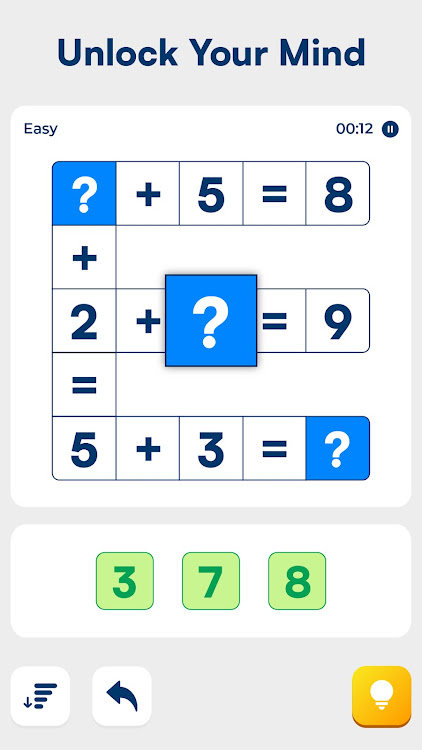 #6. Math Puzzles - Number Games (Android) By: App Craze