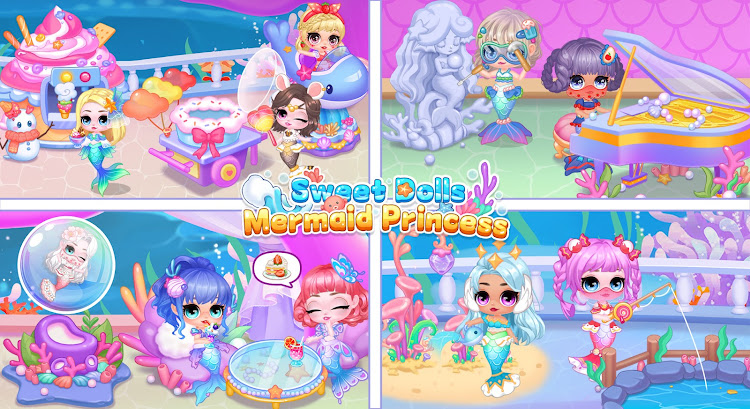 #6. Sweet Dolls：Mermaid Princess (Android) By: Moe Kittens