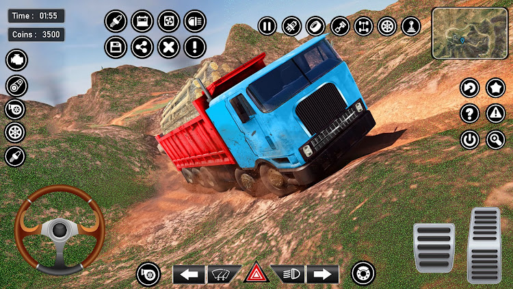 #6. Truck Driving Game Euro Truck (Android) By: Universal Arts