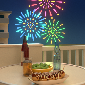 Escape game Takoyaki,fireworks