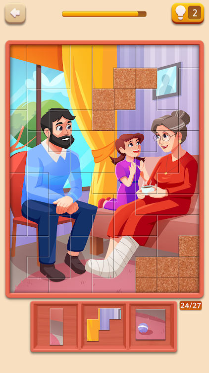 #9. Fancy Puzzles: Jigsaw Art Game (Android) By: CASUAL AZUR GAMES