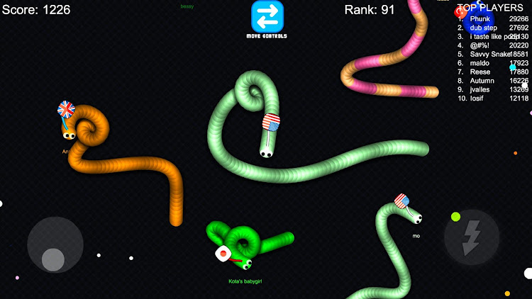 #7. Slink.io - Snake Games (Android) By: Apps2US Studios