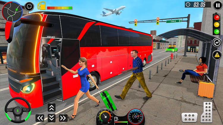 #5. City Bus Ride Drive Simulator (Android) By: Round Pixel Studios