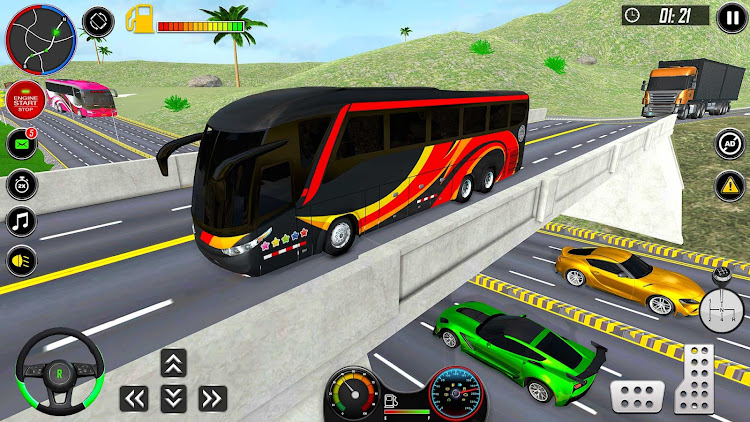 #7. City Bus Ride Drive Simulator (Android) By: Round Pixel Studios