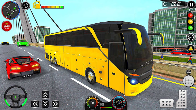 #8. City Bus Ride Drive Simulator (Android) By: Round Pixel Studios