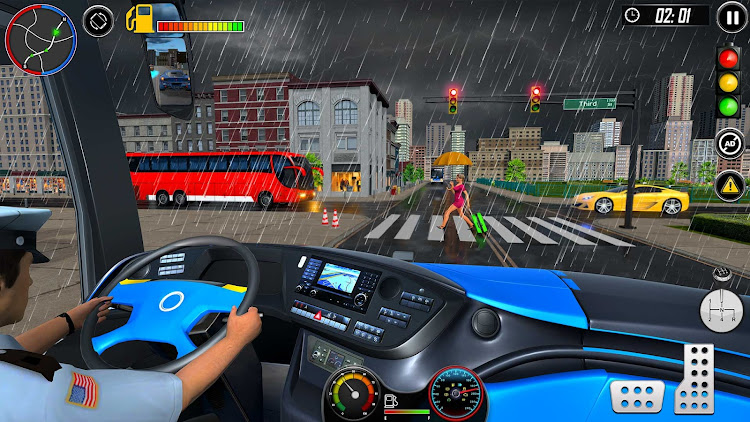 #9. City Bus Ride Drive Simulator (Android) By: Round Pixel Studios