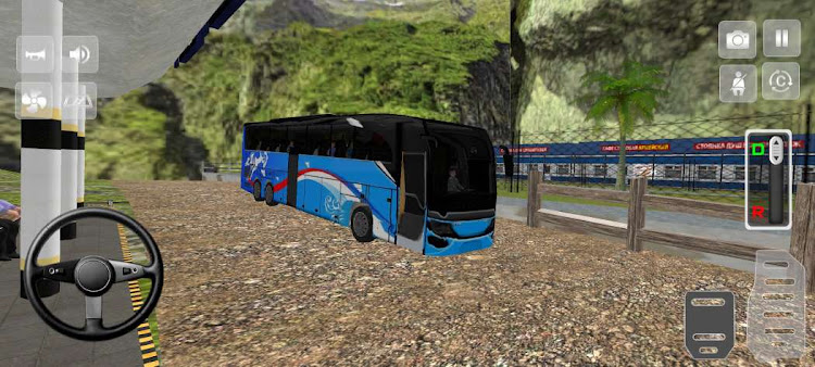 #6. Offroad Bus Driver Bus Game 3d (Android) By: Logic Rack Inc.