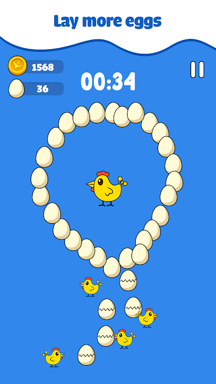 #9. Happy Chicken: Lay Lucky Egg (Android) By: HIGAME Jsc