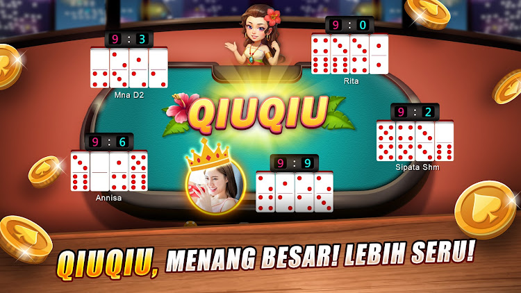 #10. LUXY Domino Gaple QiuQiu Poker (Android) By: Gamesofa Global Inc.