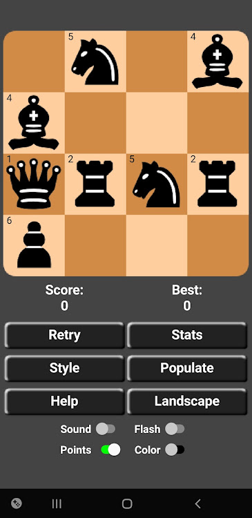 #6. 4x4 Solo Mini Chess Puzzles (Android) By: KG9E