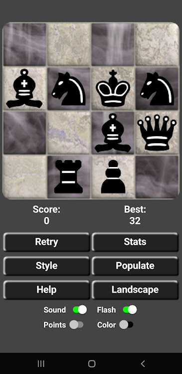 #8. 4x4 Solo Mini Chess Puzzles (Android) By: KG9E