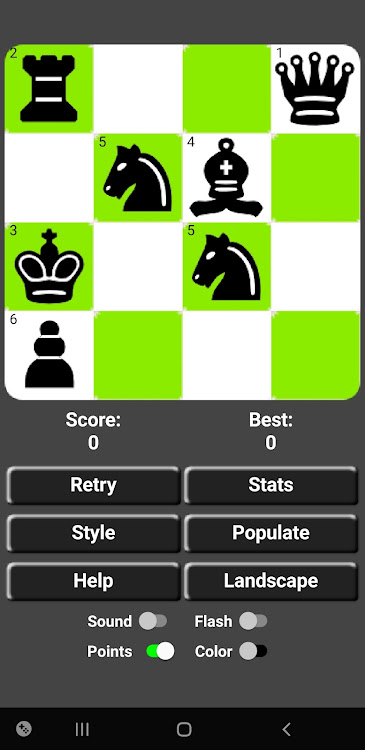 #9. 4x4 Solo Mini Chess Puzzles (Android) By: KG9E