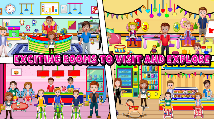 #7. My Family Town Doll City Games (Android) By: Kids Town Games Studio