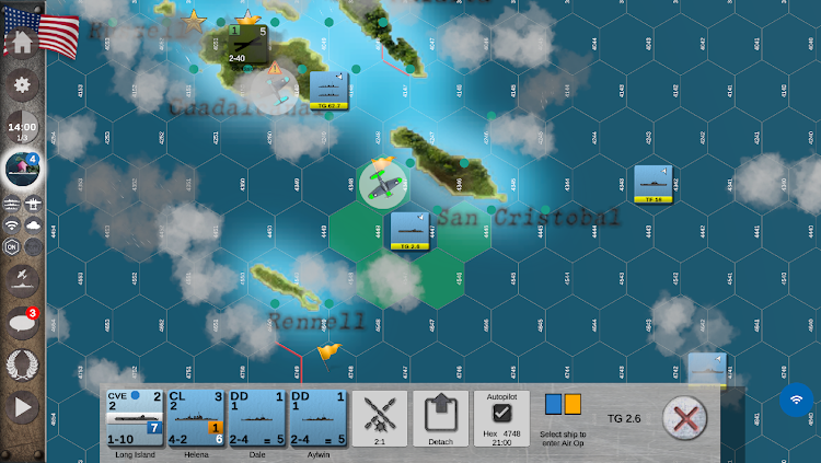 #10. Carrier Battles - Pacific War (Android) By: Cyril Jarnot