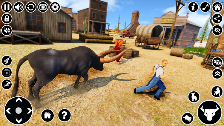 #2. Cow Simulator: Bull Attack 3D (Android) By: Zezo Global Gamming