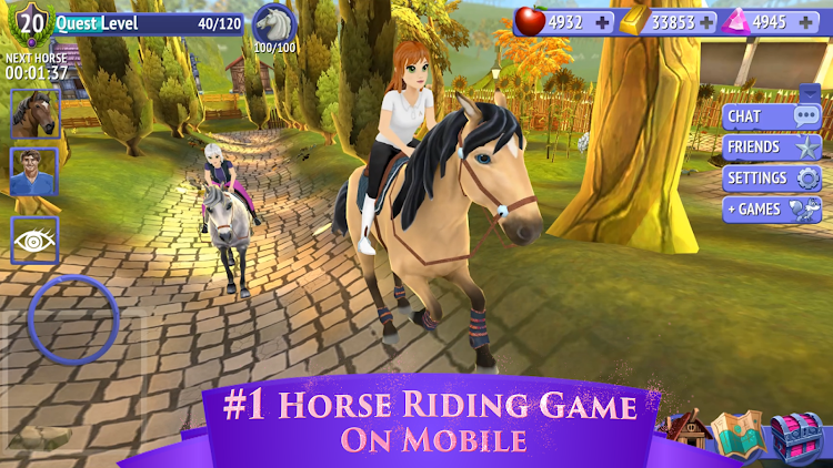 #3. Horse Riding Tales - Wild Pony (Android) By: Foxie Ventures