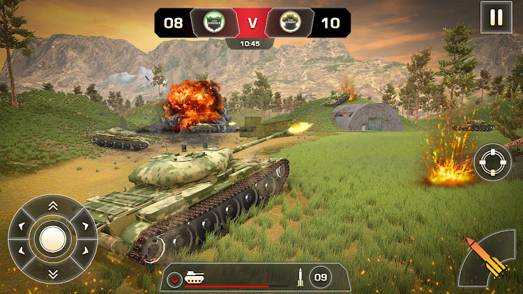 #2. Tank War: Tank World Battle (Android) By: Trillion Games