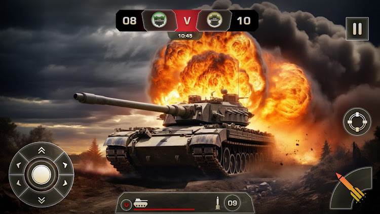 #4. Tank War: Tank World Battle (Android) By: Trillion Games