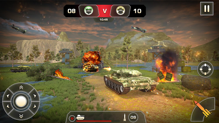 #5. Tank War: Tank World Battle (Android) By: Trillion Games