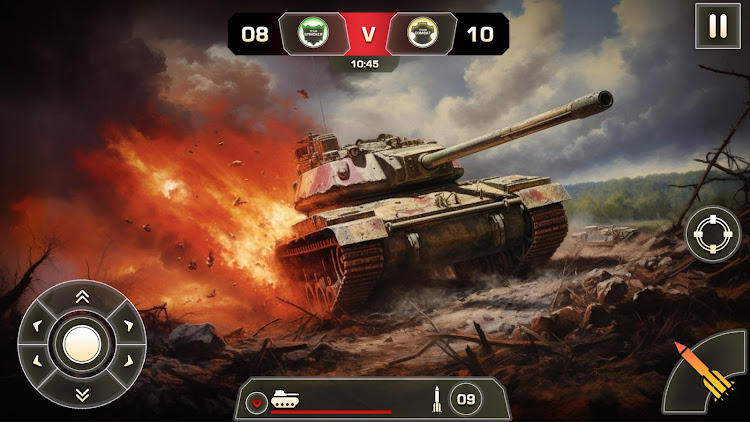 #6. Tank War: Tank World Battle (Android) By: Trillion Games