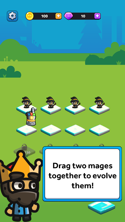 #2. Merge Mages: Idle Auto Battle (Android) By: Fumb Games