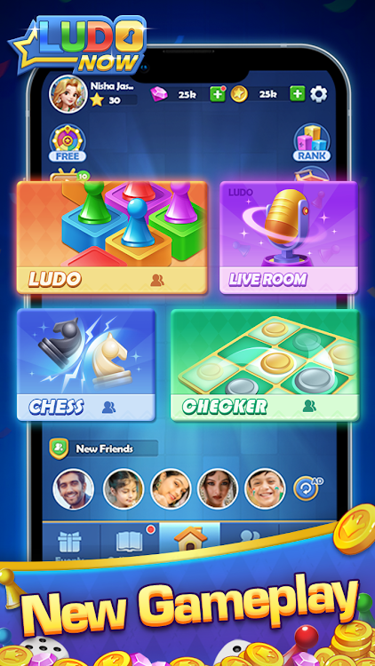 #3. Ludo Now: Online Board Game (Android) By: Comfun