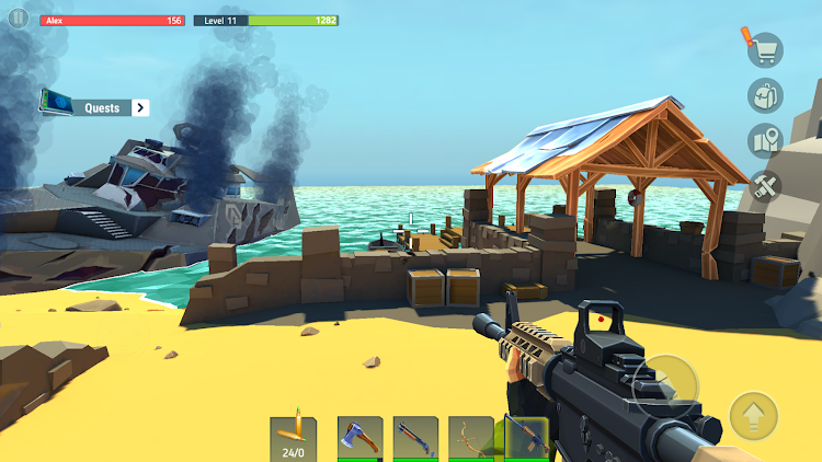 #2. TEGRA: Zombie survival island (Android) By: Avega Games