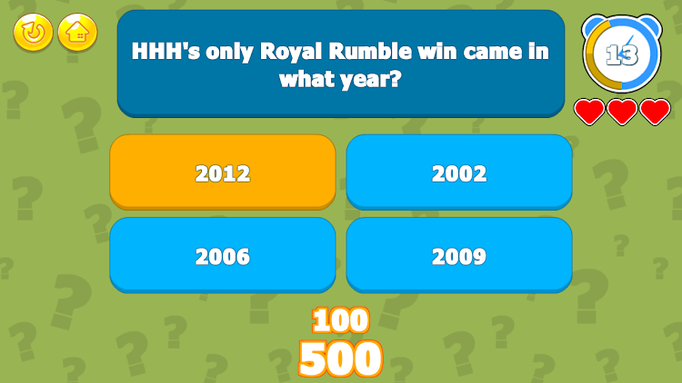 #6. Wrestling Trivia (Android) By: LoadUpGames.com