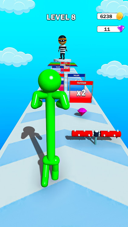 #3. Big Man Adventure: Run & Grow (Android) By: World Sports Arena