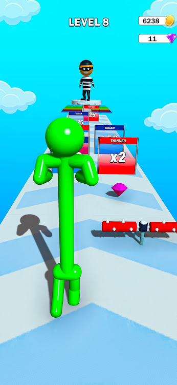 #8. Big Man Adventure: Run & Grow (Android) By: World Sports Arena