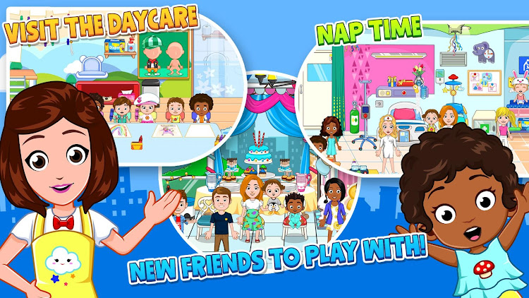 #3. My City : Babysitter (Android) By: My Town Games Ltd