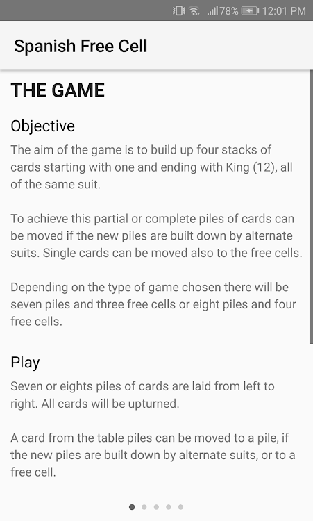 #7. Spanish Free Cell (Android) By: Melele