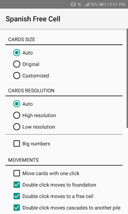 #8. Spanish Free Cell (Android) By: Melele