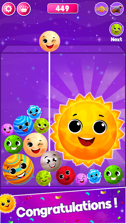 #6. Planet Merge Master- Merge it (Android) By: Think Games Studios